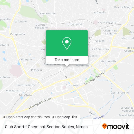 Mapa Club Sportif Cheminot Section Boules