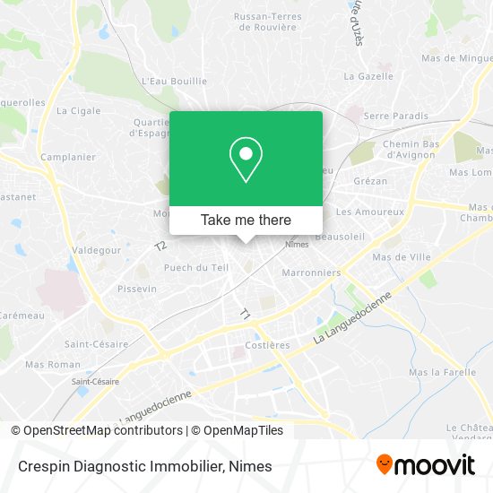 Crespin Diagnostic Immobilier map