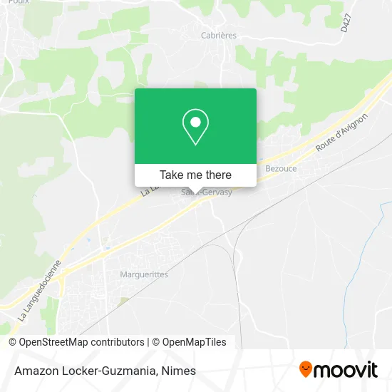 Amazon Locker-Guzmania map