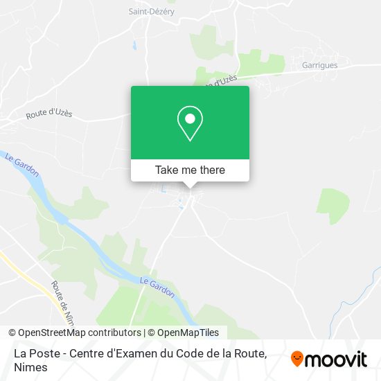 La Poste - Centre d'Examen du Code de la Route map