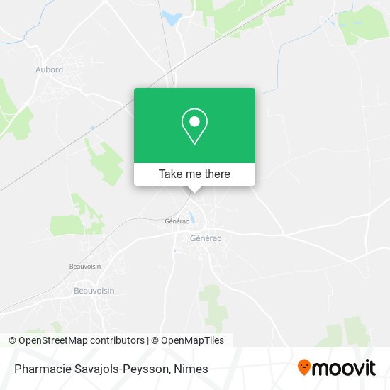 Pharmacie Savajols-Peysson map