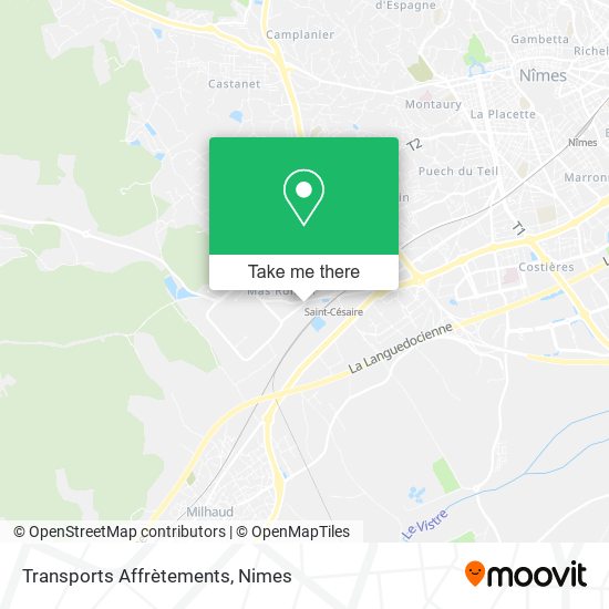 Transports Affrètements map