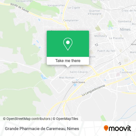 Grande Pharmacie de Caremeau map