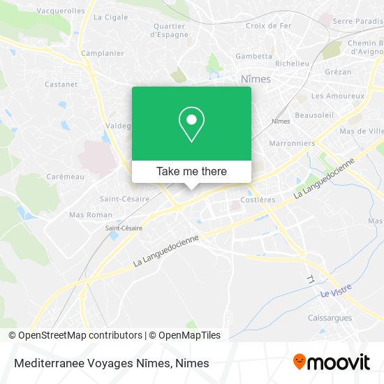 Mediterranee Voyages Nîmes map
