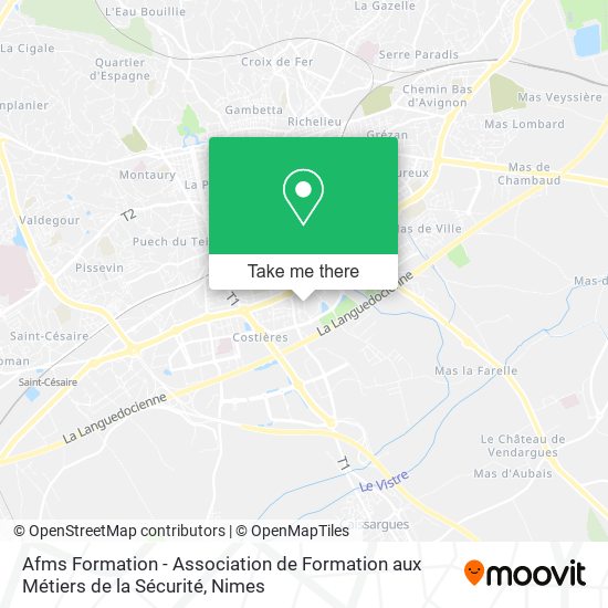 Mapa Afms Formation - Association de Formation aux Métiers de la Sécurité