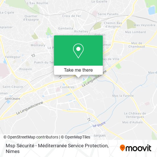 Msp Sécurité - Méditerranée Service Protection map