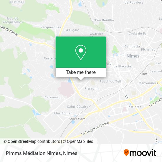 Pimms Médiation Nîmes map