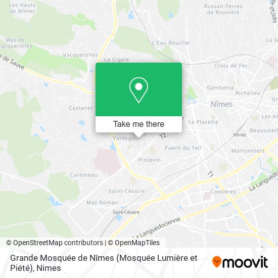 Grande Mosquée de Nîmes (Mosquée Lumière et Piété) map