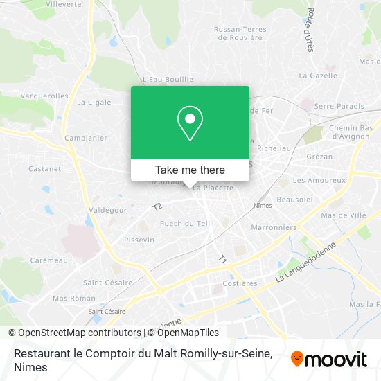 Restaurant le Comptoir du Malt Romilly-sur-Seine map