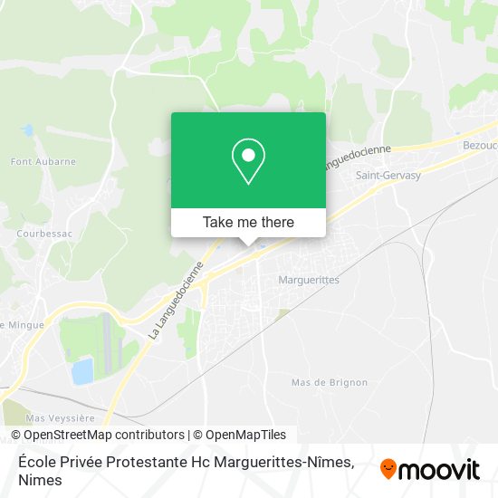 École Privée Protestante Hc Marguerittes-Nîmes map