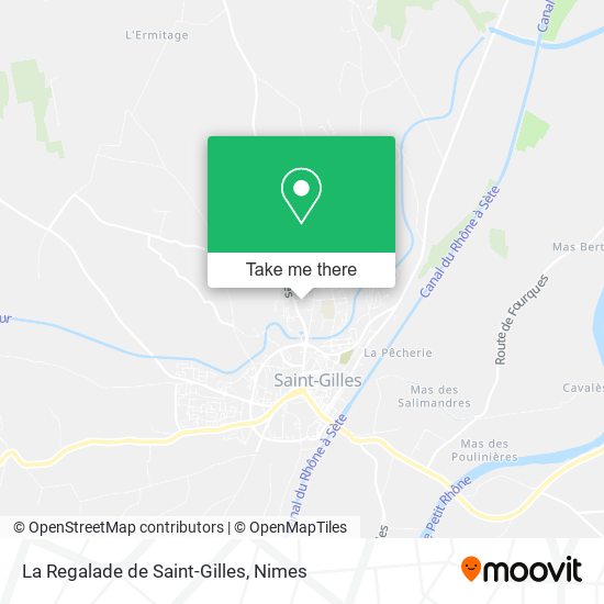 La Regalade de Saint-Gilles map