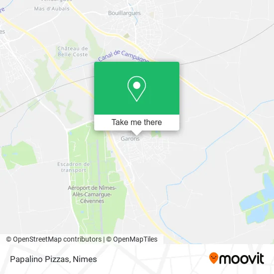 Papalino Pizzas map