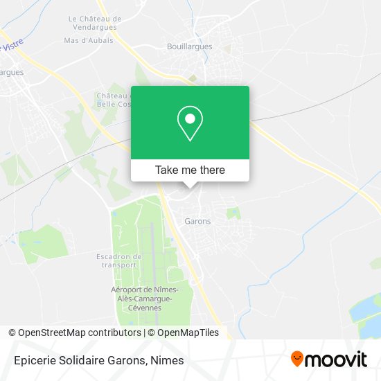 Epicerie Solidaire Garons map