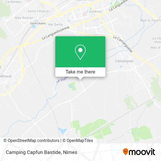 Camping Capfun Bastide map