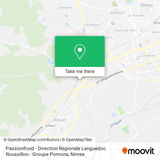 Passionfroid - Direction Régionale Languedoc Roussillon - Groupe Pomona map