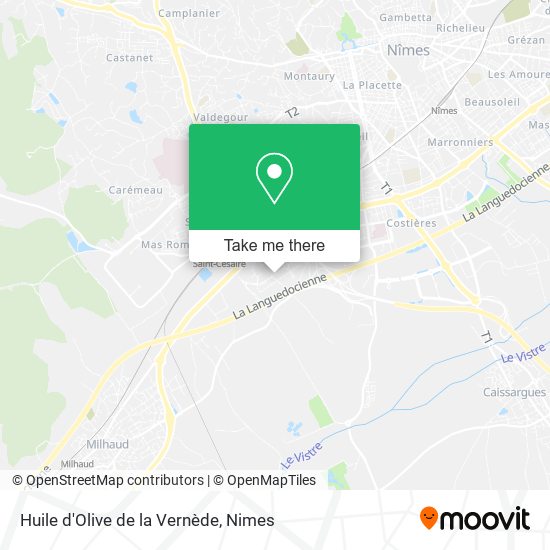 Huile d'Olive de la Vernède map