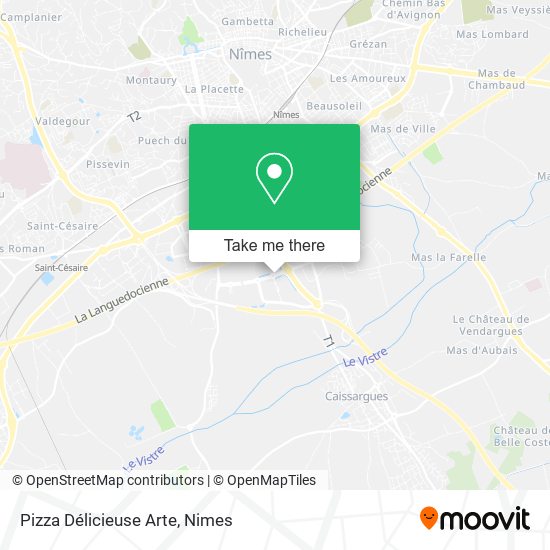 Pizza Délicieuse Arte map
