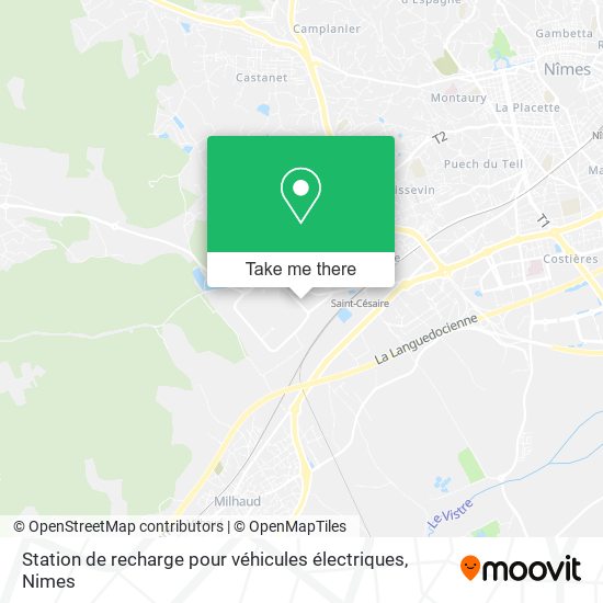 Station de recharge pour véhicules électriques map