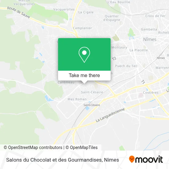 Salons du Chocolat et des Gourmandises map