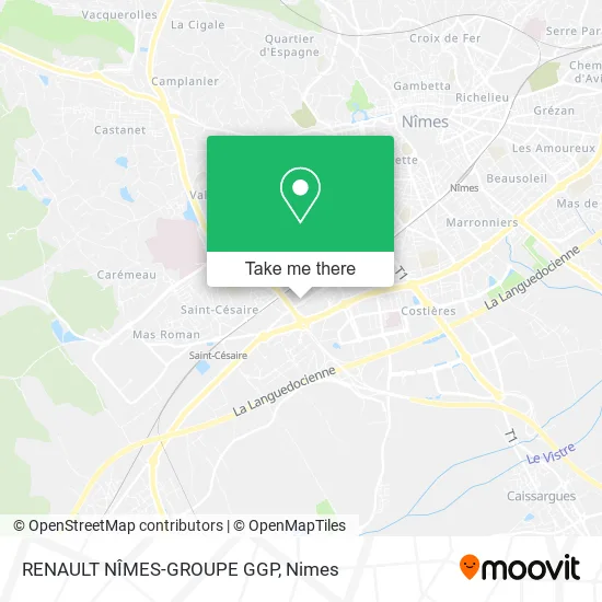 RENAULT NÎMES-GROUPE GGP map