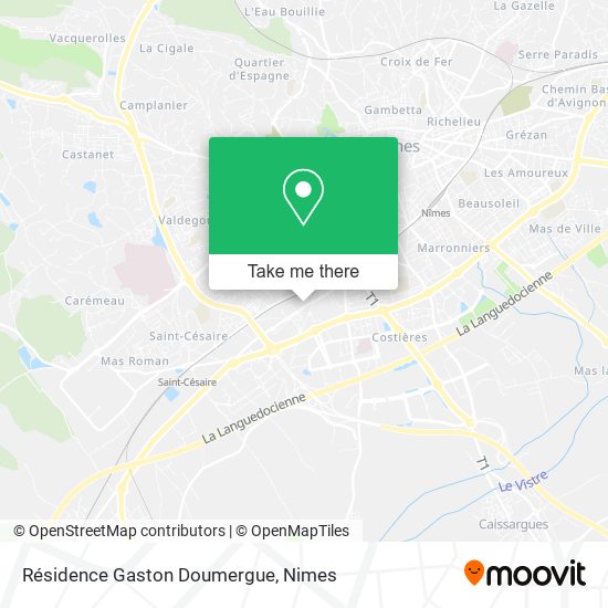 Résidence Gaston Doumergue map