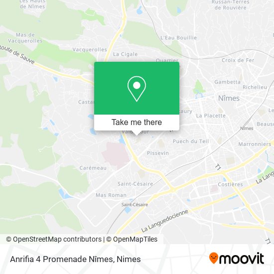 Anrifia 4 Promenade Nîmes map
