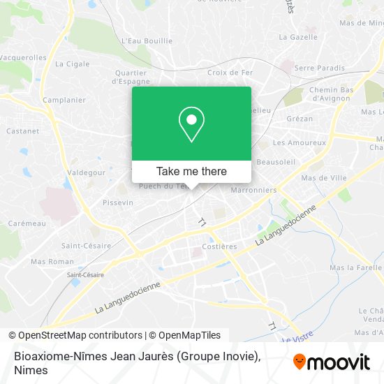 Bioaxiome-Nîmes Jean Jaurès (Groupe Inovie) map