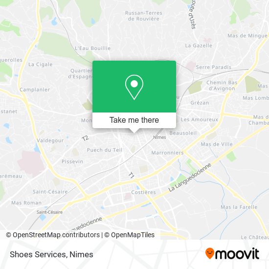 Shoes Services map