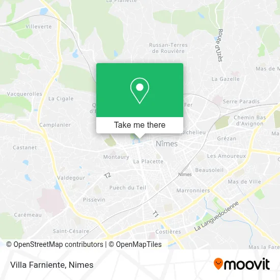 Villa Farniente map