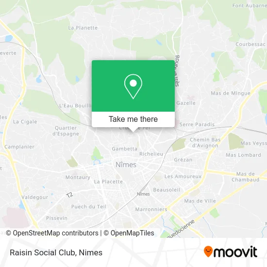 Raisin Social Club map