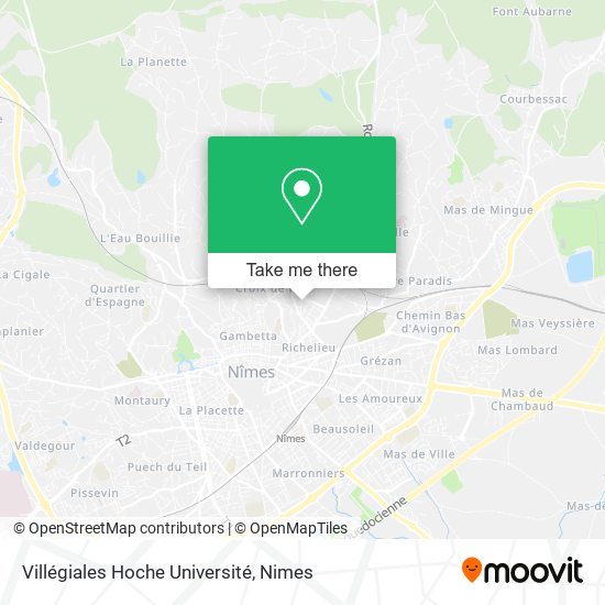 Villégiales Hoche Université map