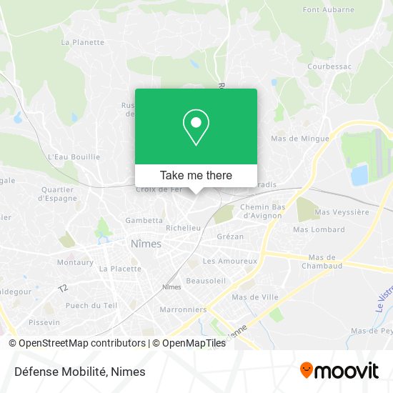 Défense Mobilité map