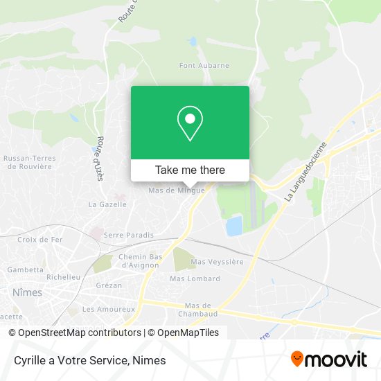 Mapa Cyrille a Votre Service