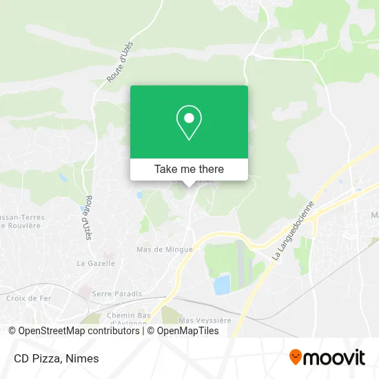 CD Pizza map