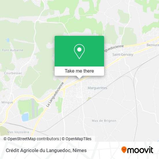 Crédit Agricole du Languedoc map