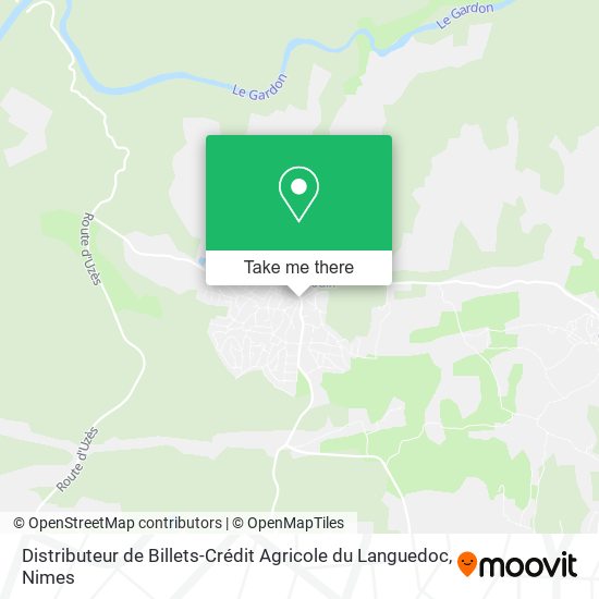 Distributeur de Billets-Crédit Agricole du Languedoc map
