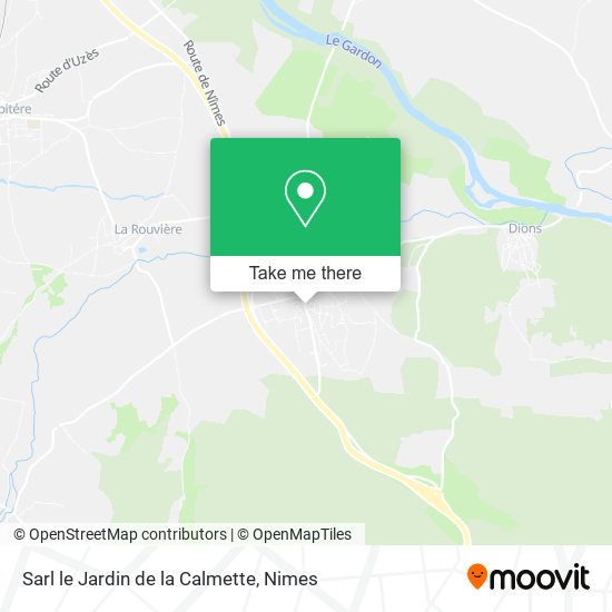 Sarl le Jardin de la Calmette map