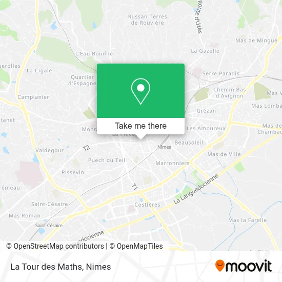 La Tour des Maths map