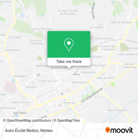Auto École Redon map