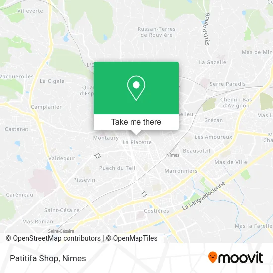 Patitifa Shop map