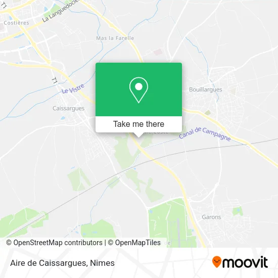 Aire de Caissargues map