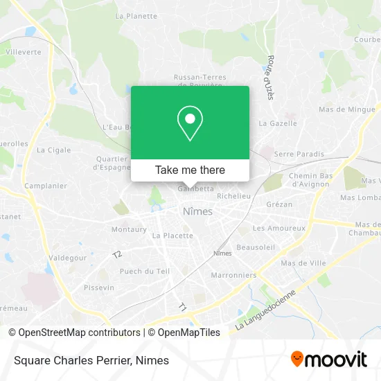 Square Charles Perrier map