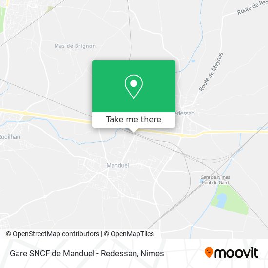 Gare SNCF de Manduel - Redessan map