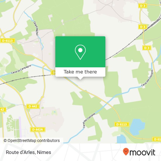 Route d'Arles map