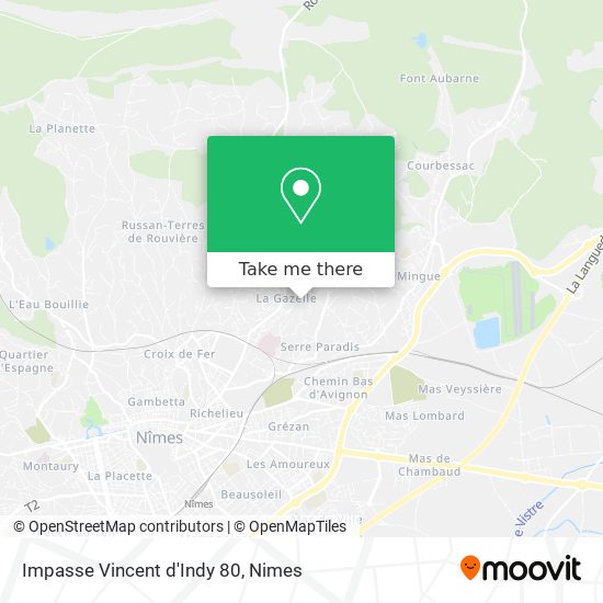 Impasse Vincent d'Indy 80 map