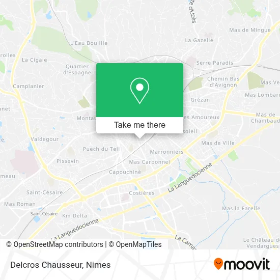 Delcros Chausseur map