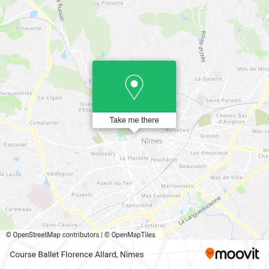 Course Ballet Florence Allard map