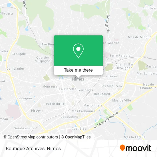 Boutique Archives map