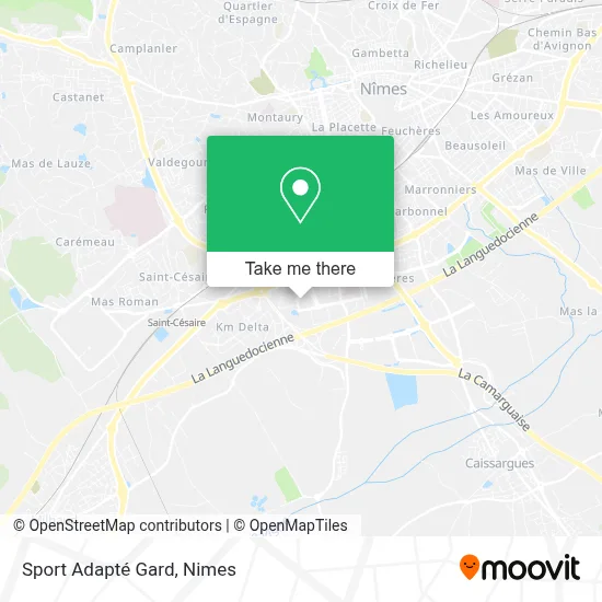 Sport Adapté Gard map