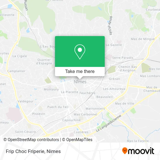 Frip Choc Friperie map